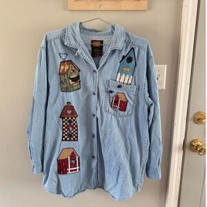 Vintage faded glory birdhouse top